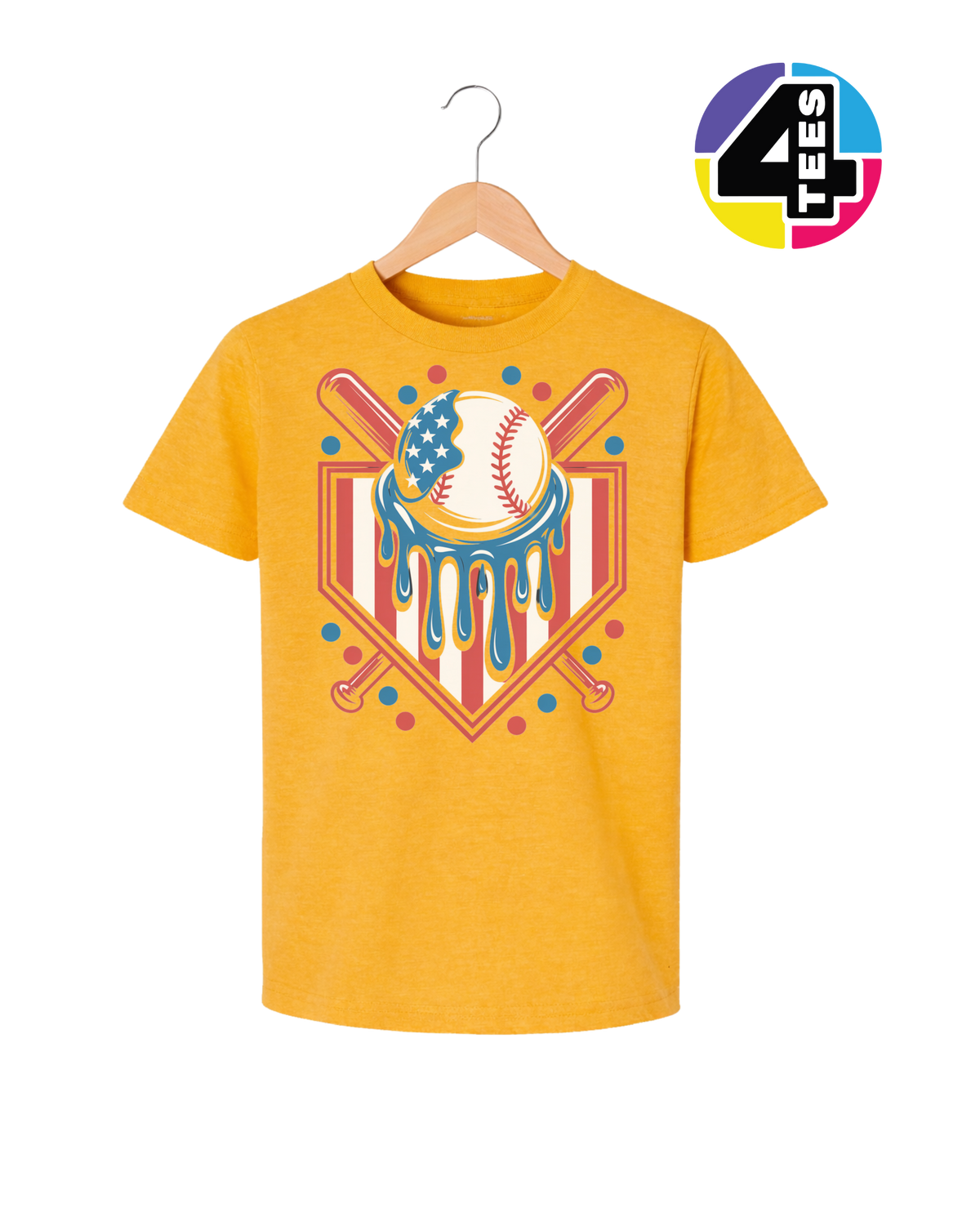 Patriot Drip Slugger Youth Tee
