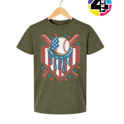 Patriot Drip Slugger Youth Tee