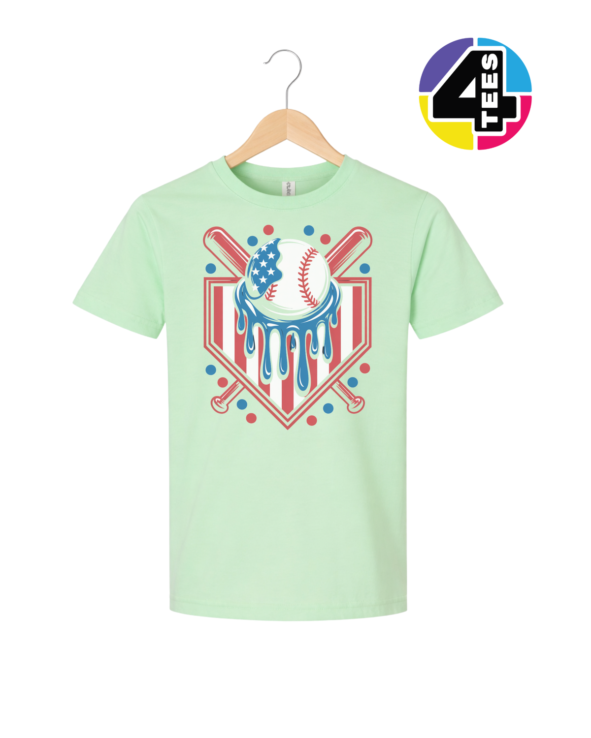 Patriot Drip Slugger Youth Tee