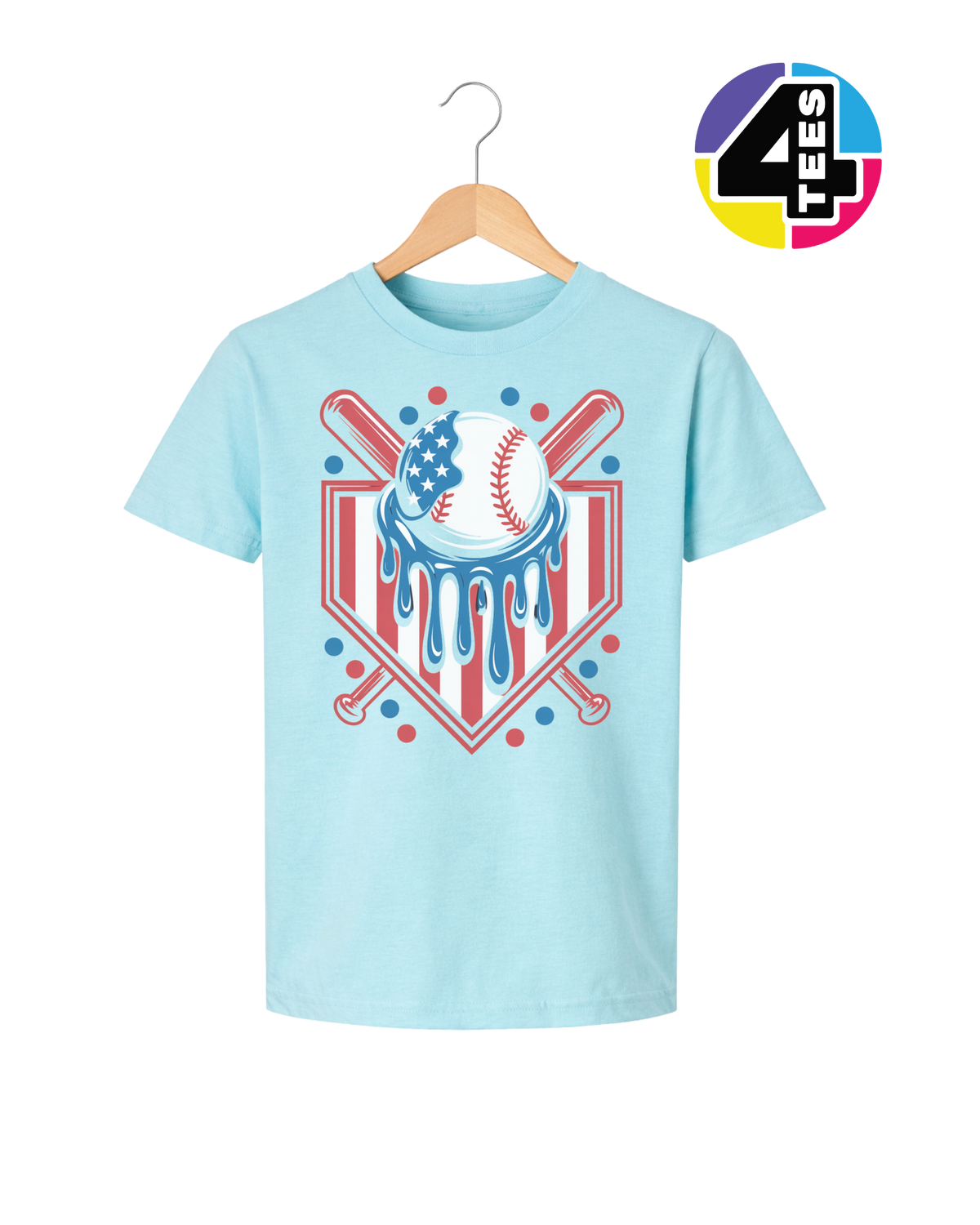 Patriot Drip Slugger Youth Tee
