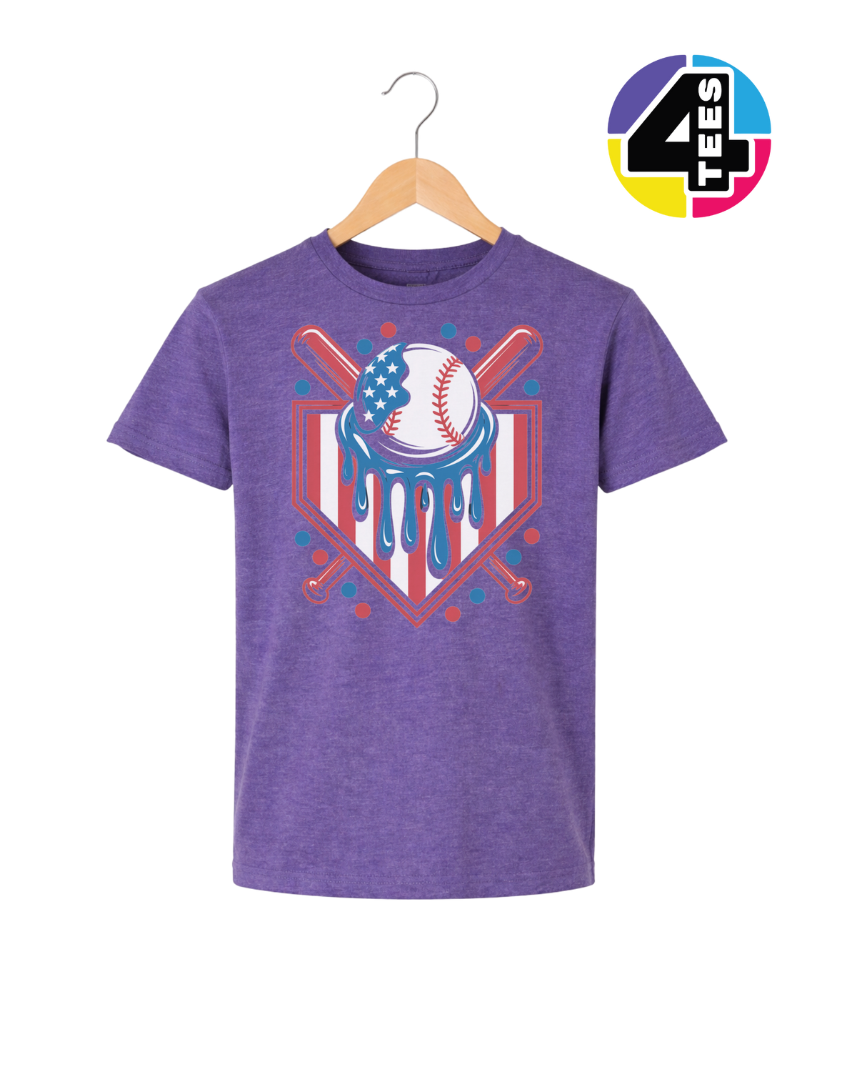 Patriot Drip Slugger Youth Tee