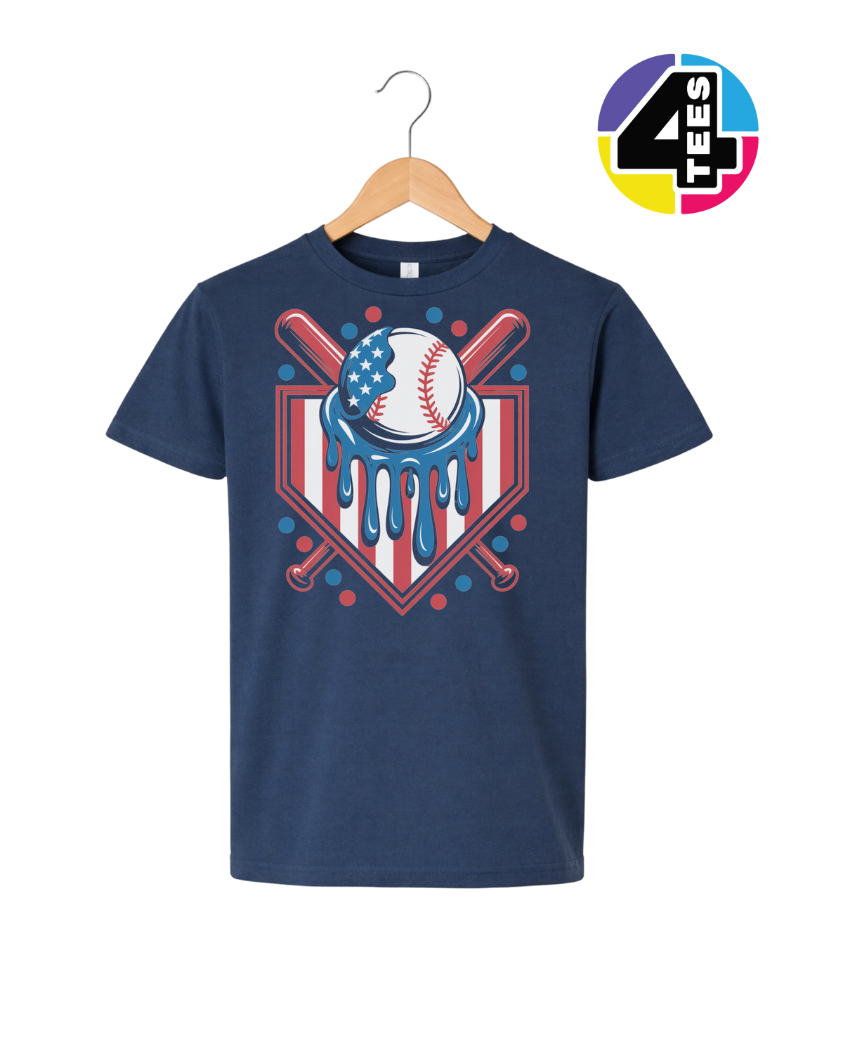 Patriot Drip Slugger Youth Tee