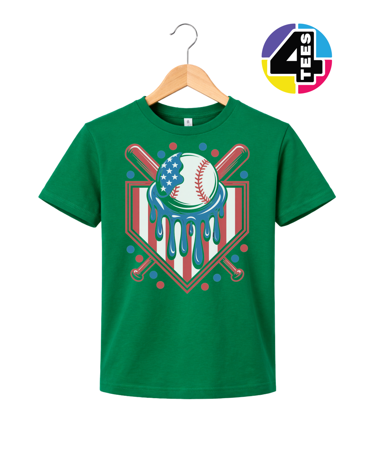 Patriot Drip Slugger Youth Tee