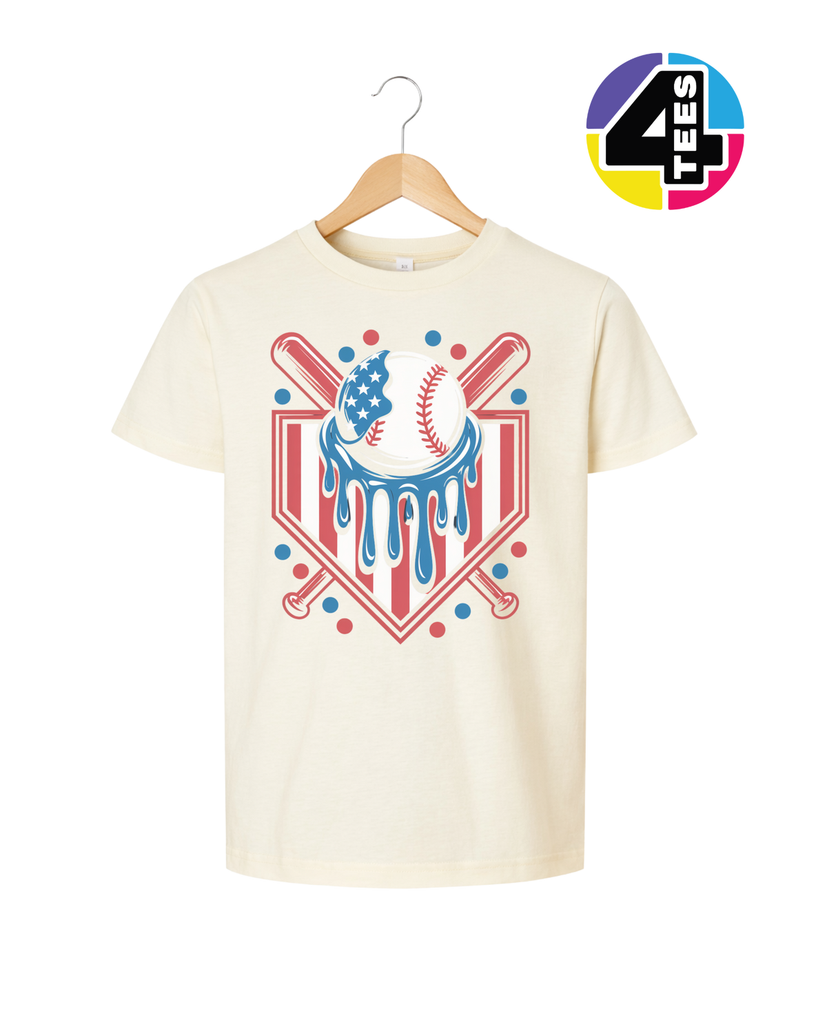 Patriot Drip Slugger Youth Tee
