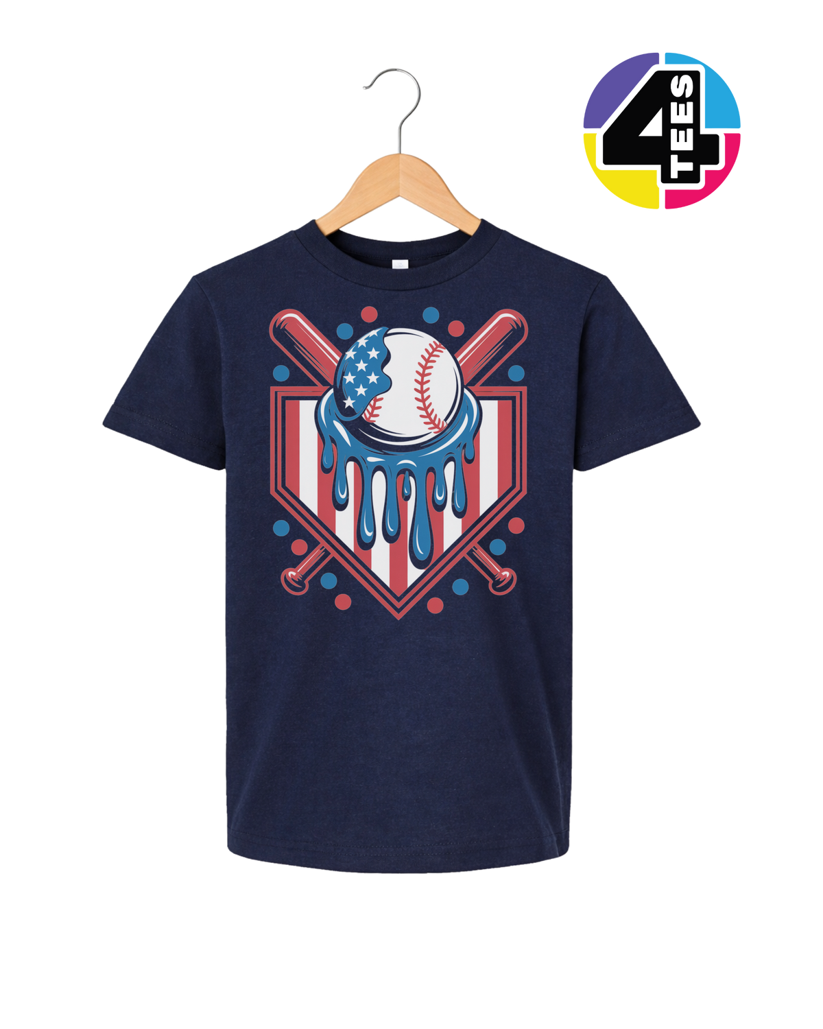 Patriot Drip Slugger Youth Tee