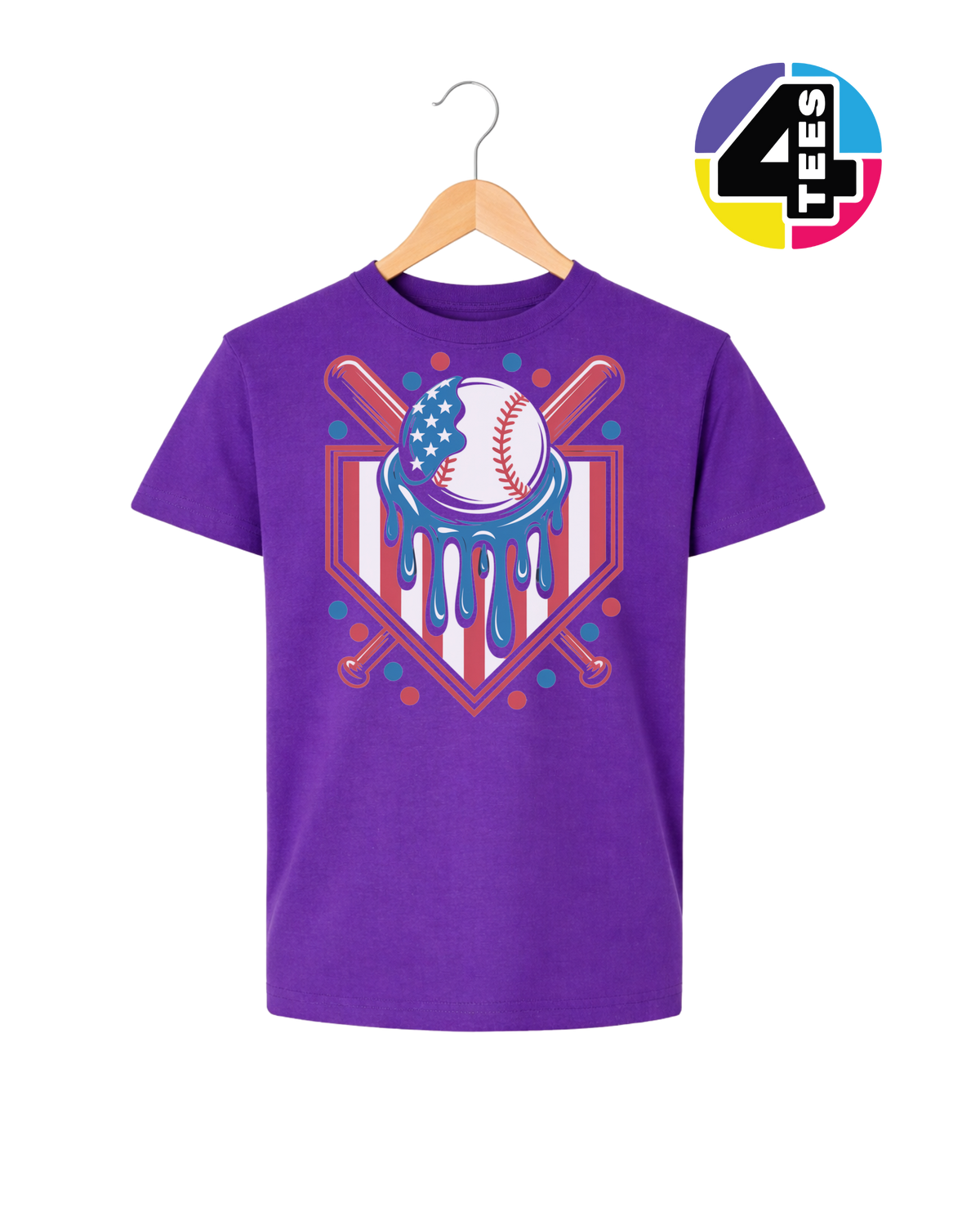Patriot Drip Slugger Youth Tee