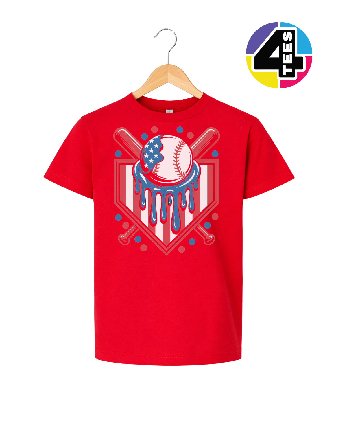 Patriot Drip Slugger Youth Tee