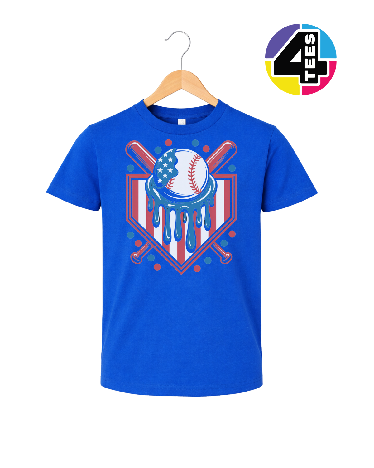 Patriot Drip Slugger Youth Tee