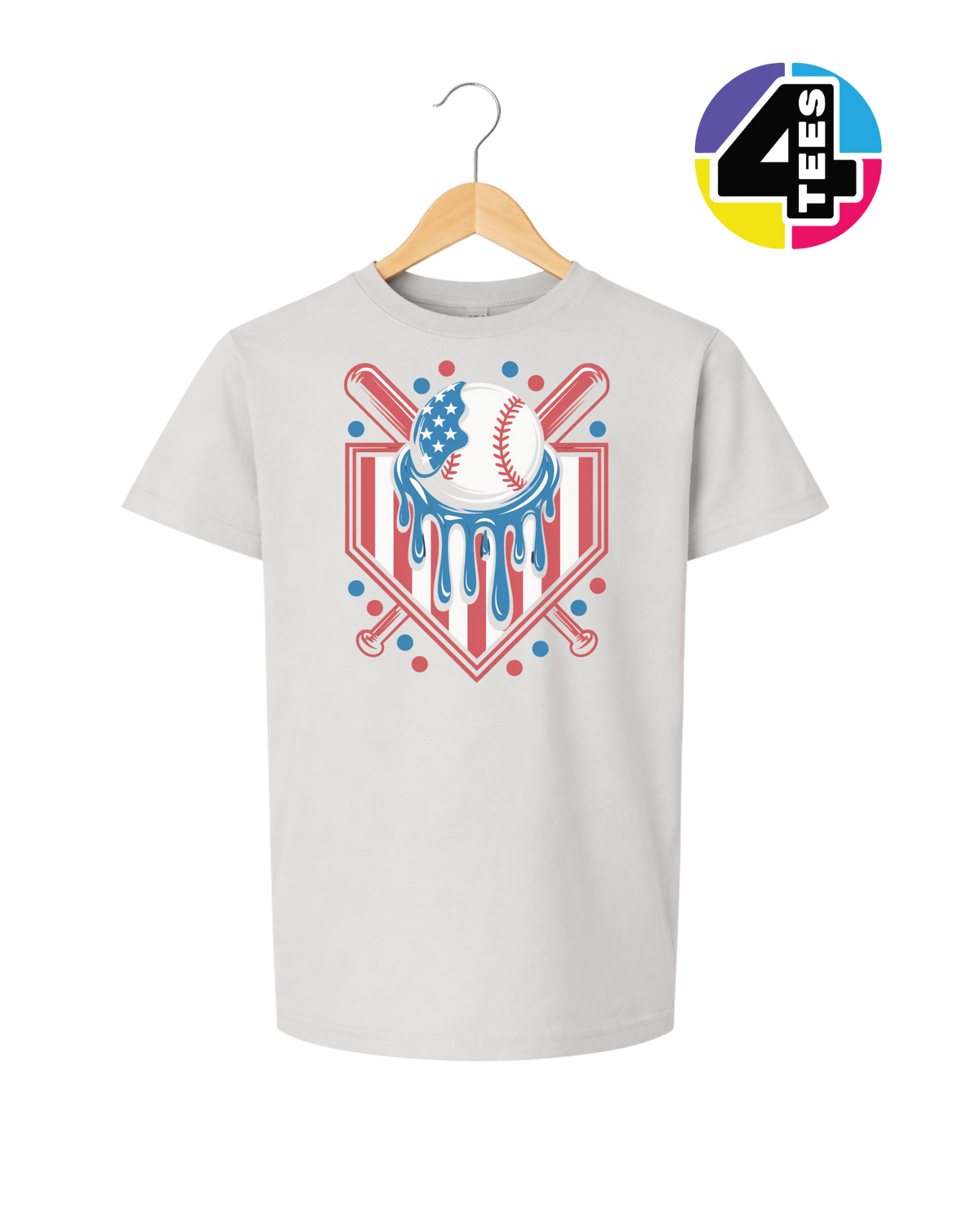 Patriot Drip Slugger Youth Tee