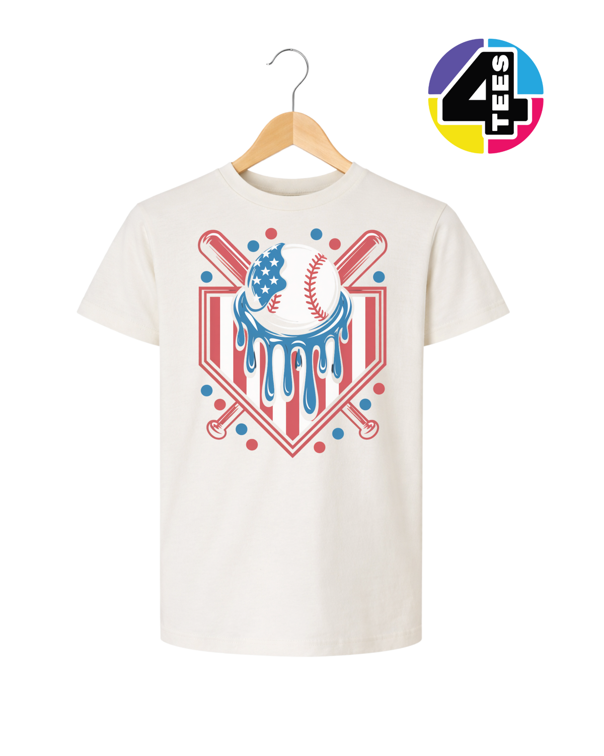 Patriot Drip Slugger Youth Tee