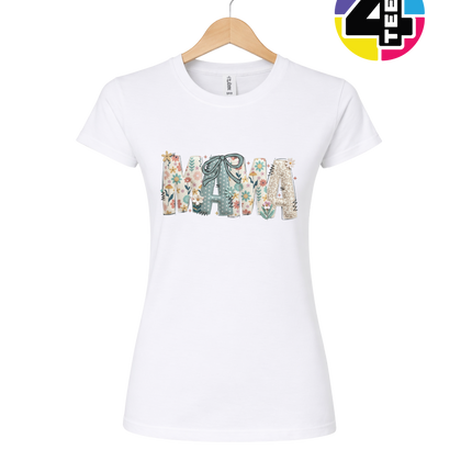 Patchwork Bloom Mama Women's Tee