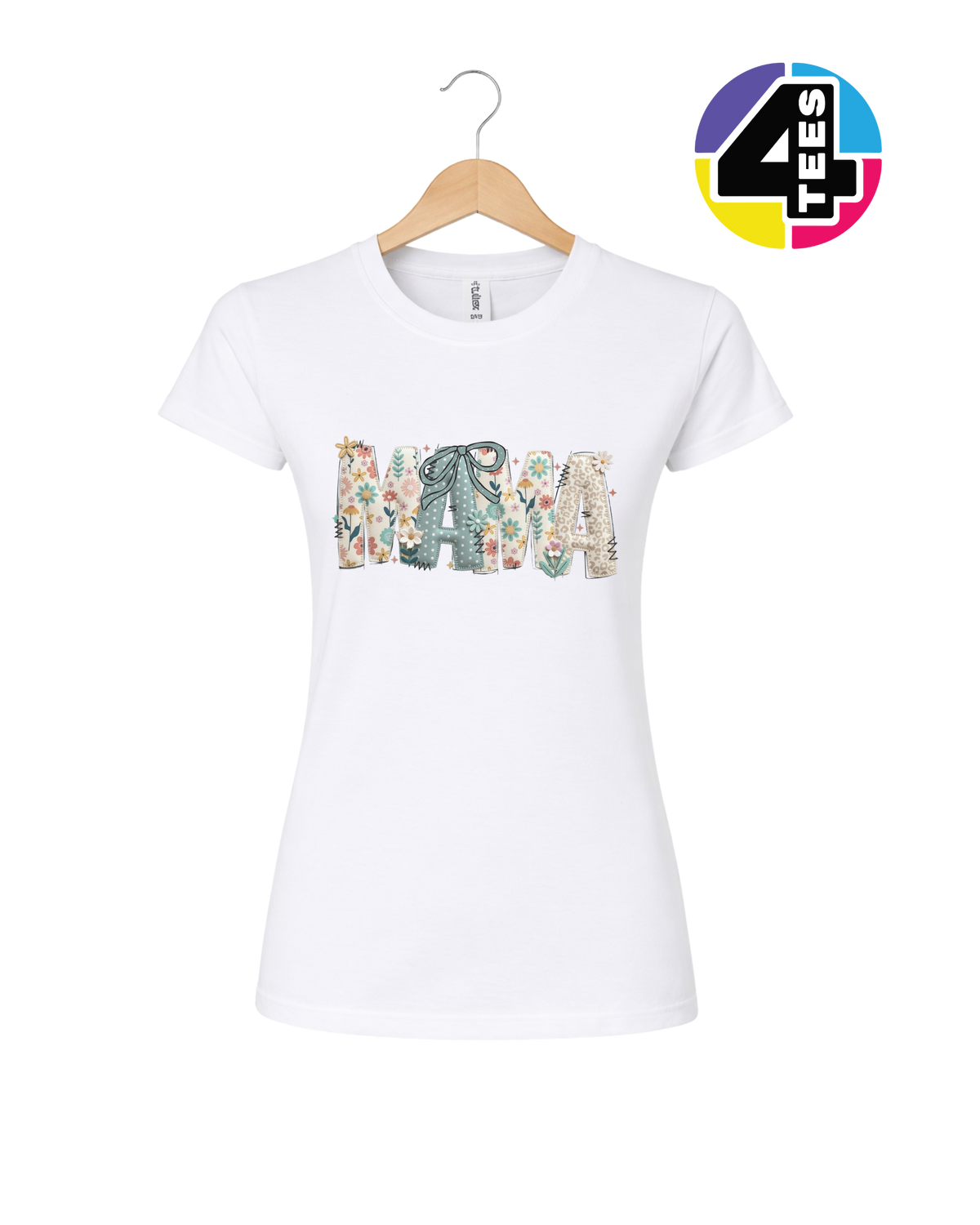 Patchwork Bloom Mama Women's Tee