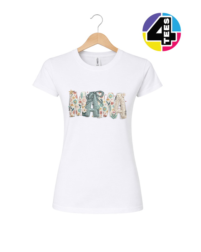 Patchwork Bloom Mama Women's Tee