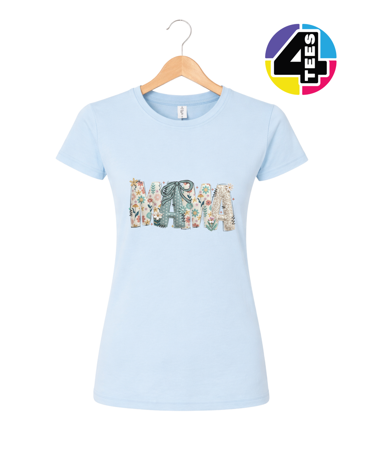 Patchwork Bloom Mama Women's Tee