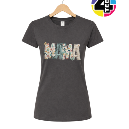 Patchwork Bloom Mama Women's Tee