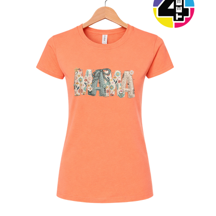 Patchwork Bloom Mama Women's Tee