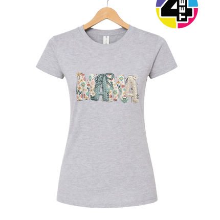 Patchwork Bloom Mama Women's Tee