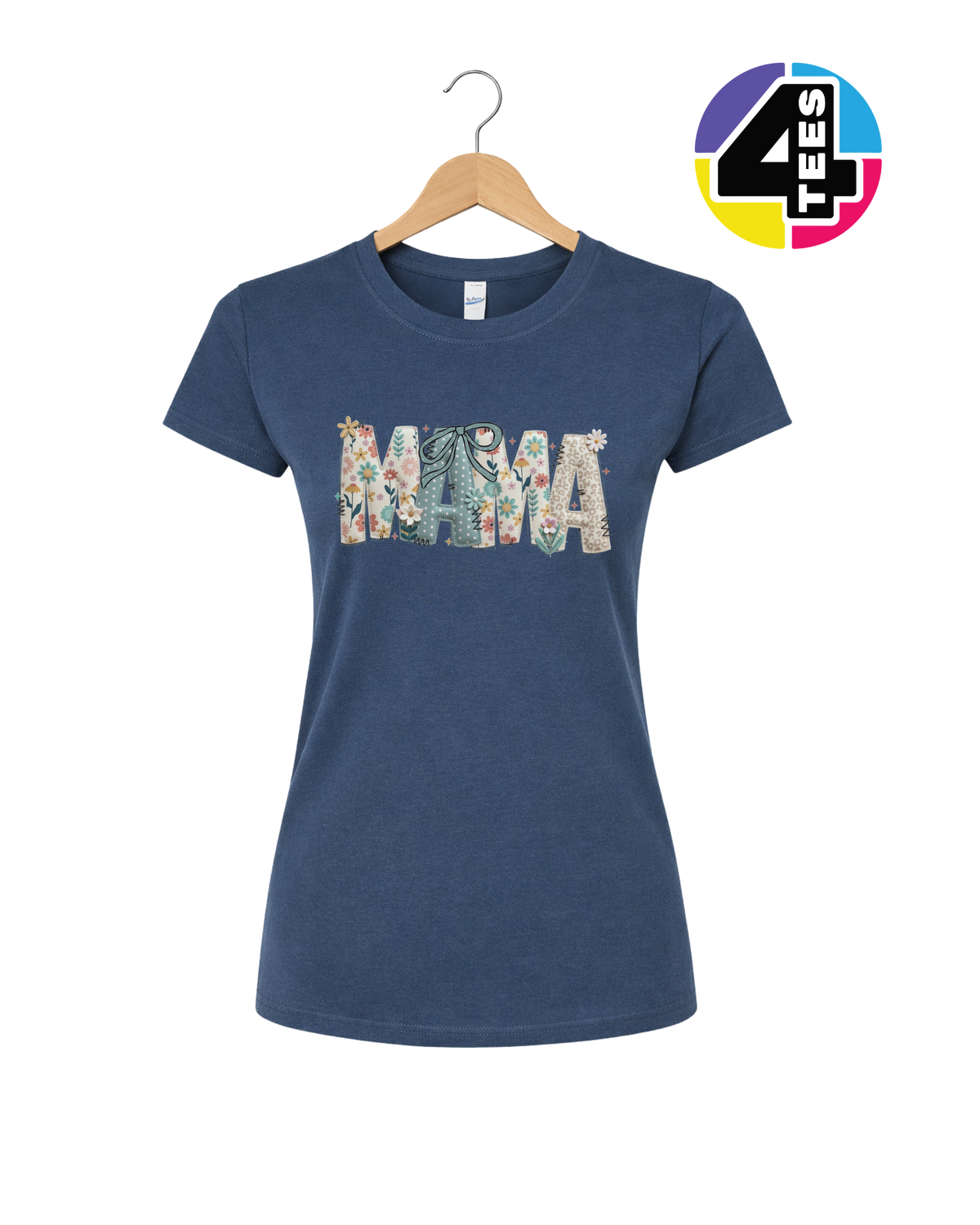 Patchwork Bloom Mama Women's Tee