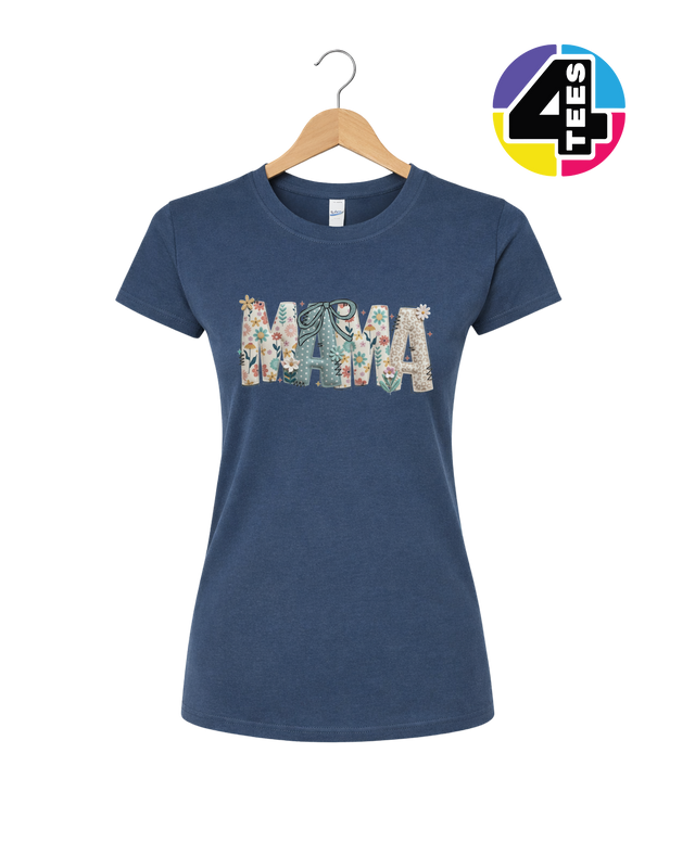 Patchwork Bloom Mama Women's Tee