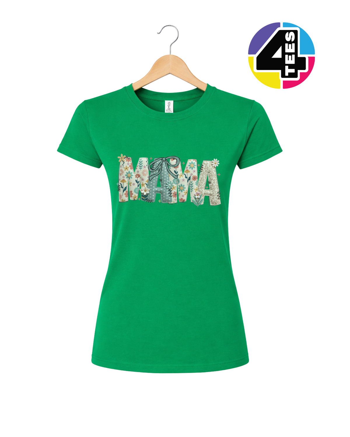 Patchwork Bloom Mama Women's Tee