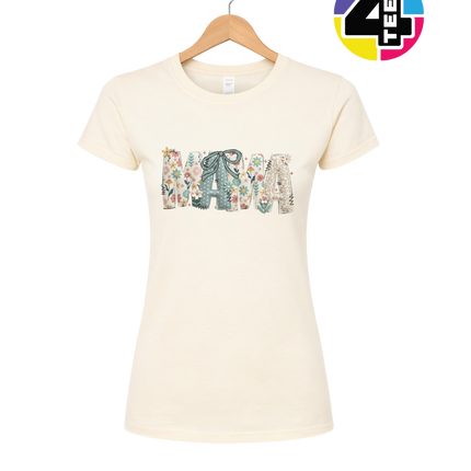 Patchwork Bloom Mama Women's Tee