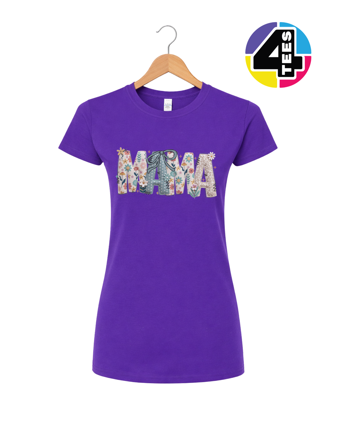 Patchwork Bloom Mama Women's Tee