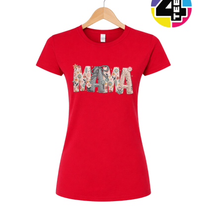 Patchwork Bloom Mama Women's Tee