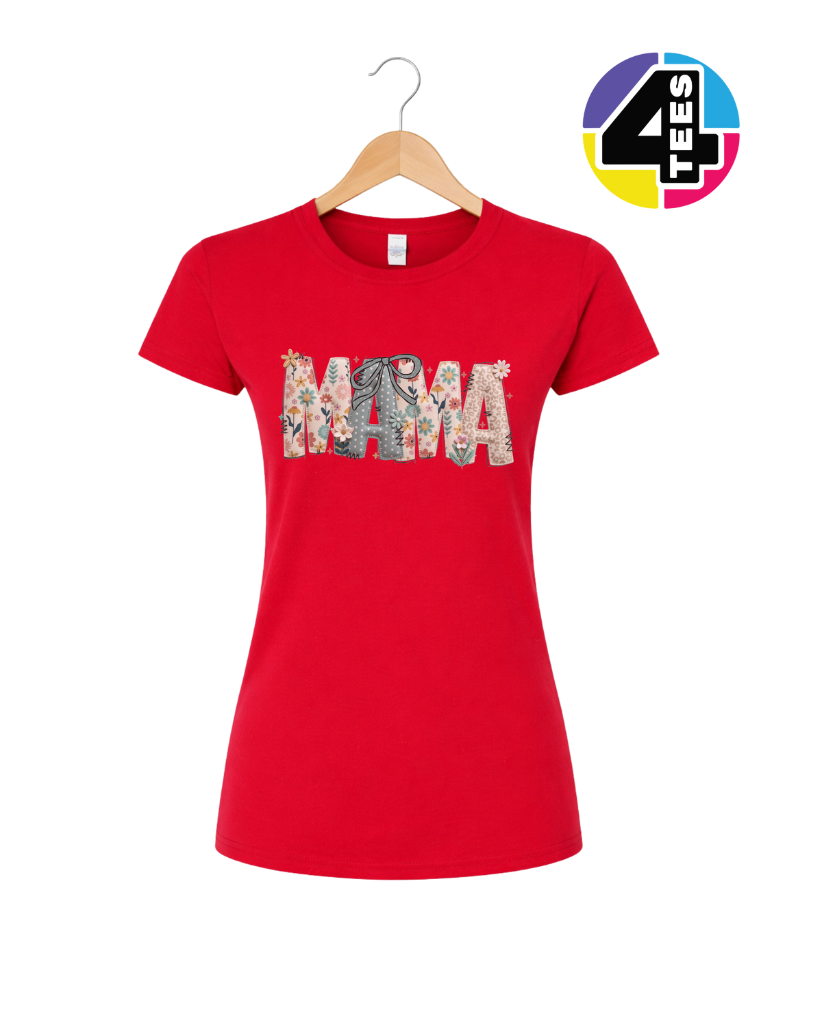 Patchwork Bloom Mama Women's Tee