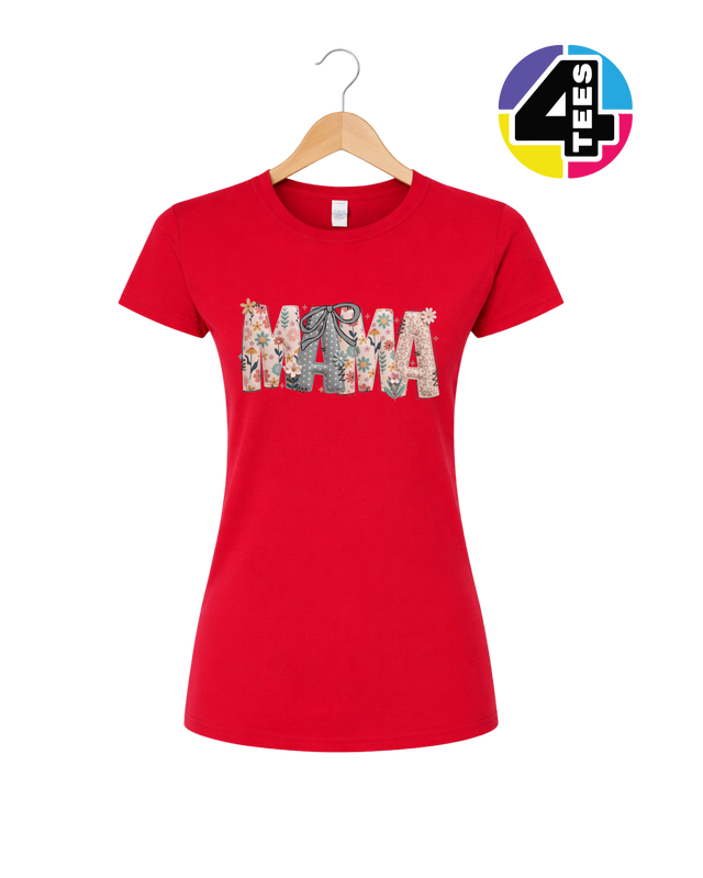 Patchwork Bloom Mama Women's Tee
