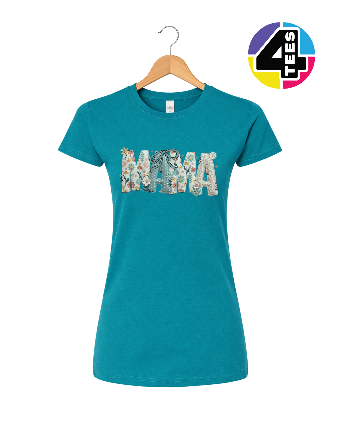 Patchwork Bloom Mama Women's Tee