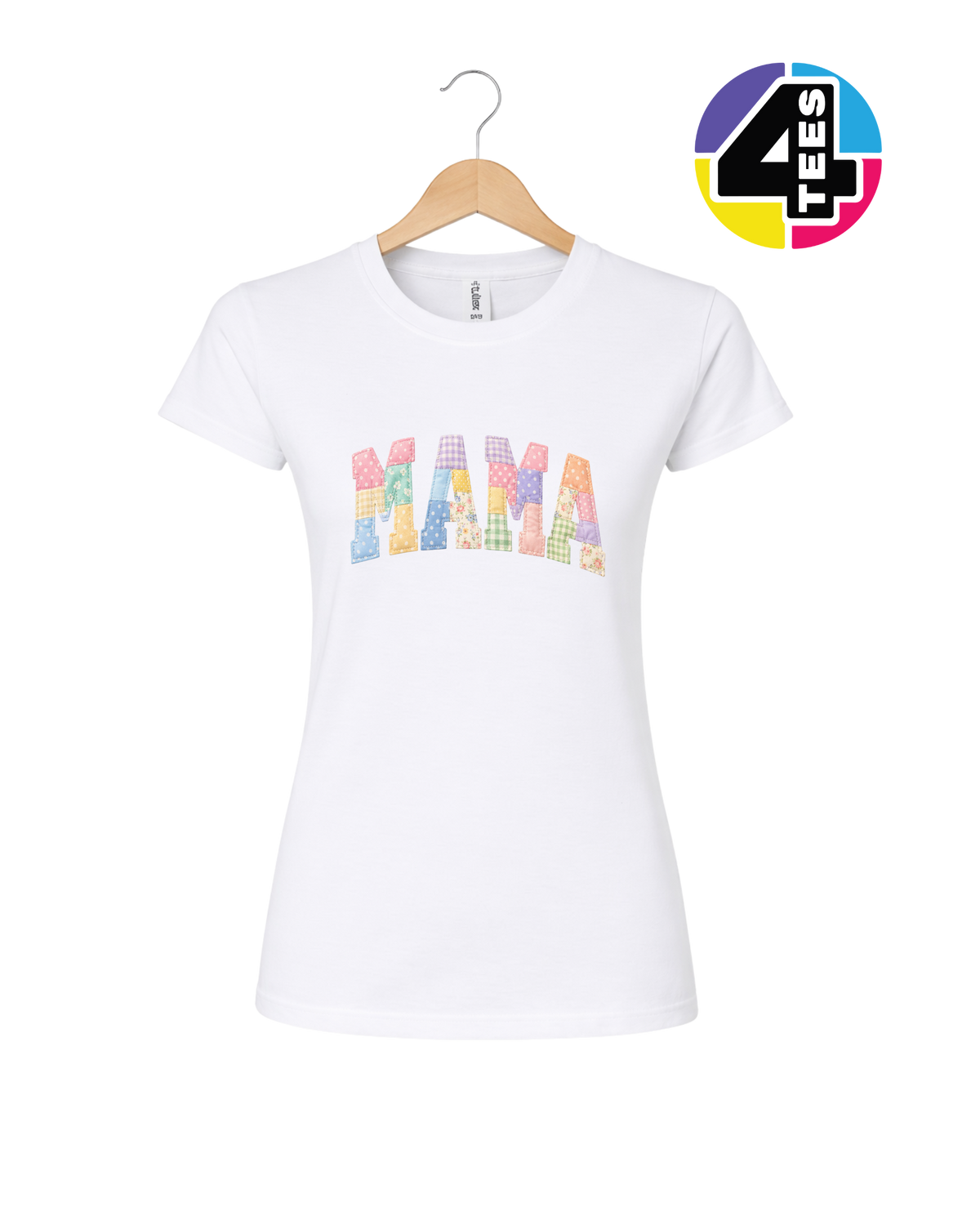 Pastel Patchwork Mama Charm Women's Tee