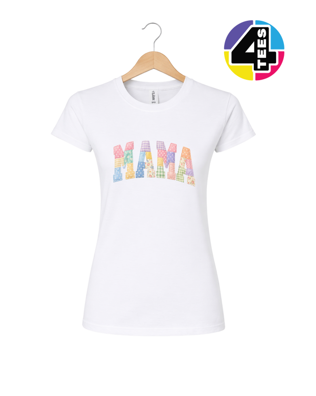 Pastel Patchwork Mama Charm Women's Tee