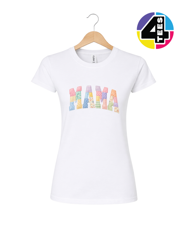 Pastel Patchwork Mama Charm Women's Tee