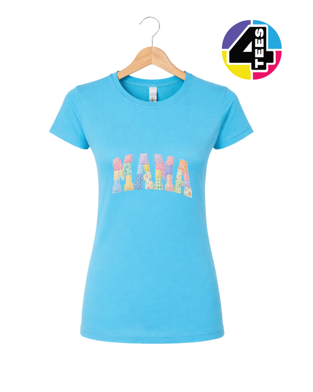Pastel Patchwork Mama Charm Women's Tee