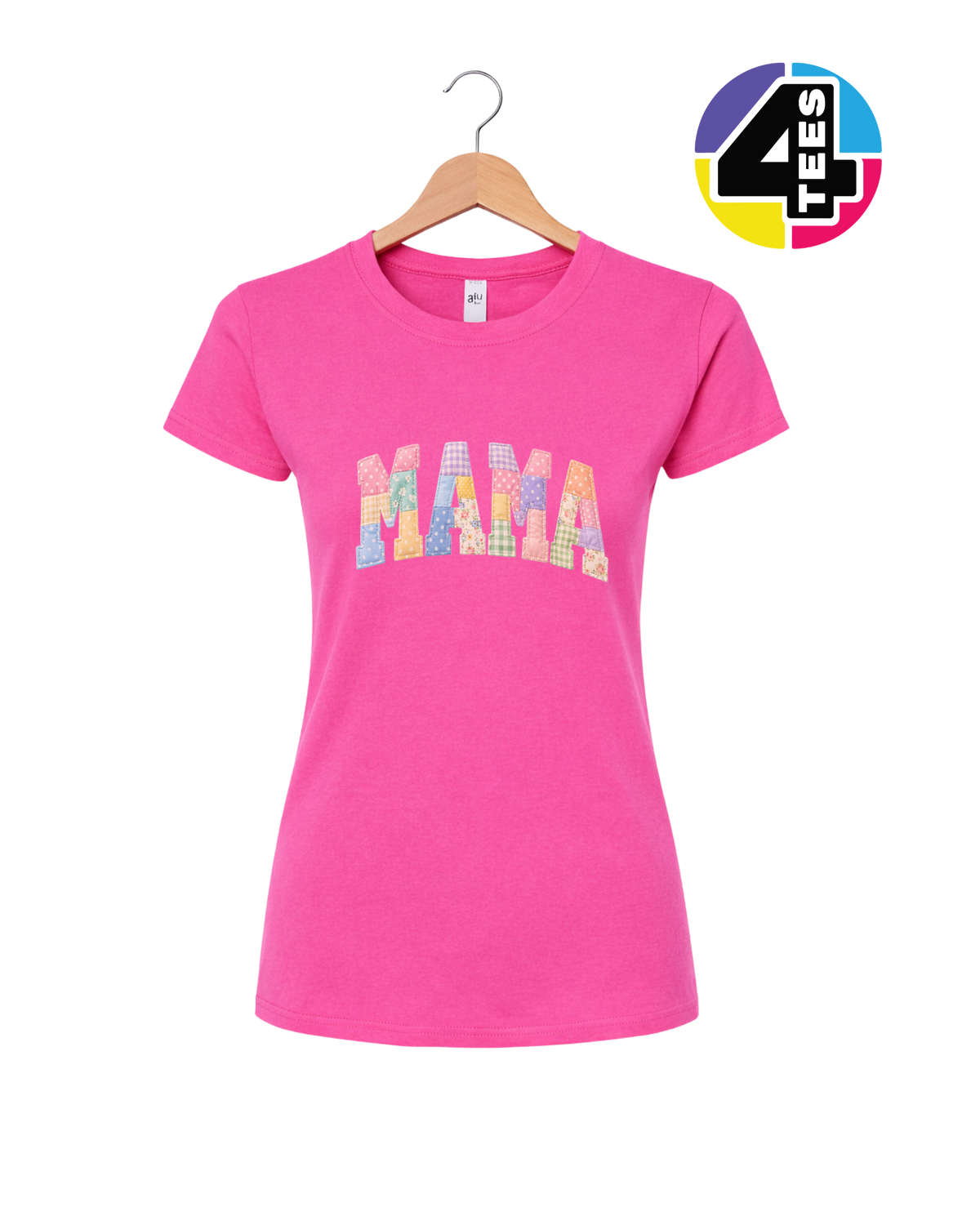 Pastel Patchwork Mama Charm Women's Tee