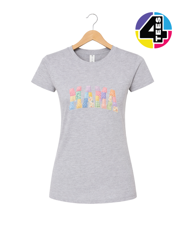 Pastel Patchwork Mama Charm Women's Tee