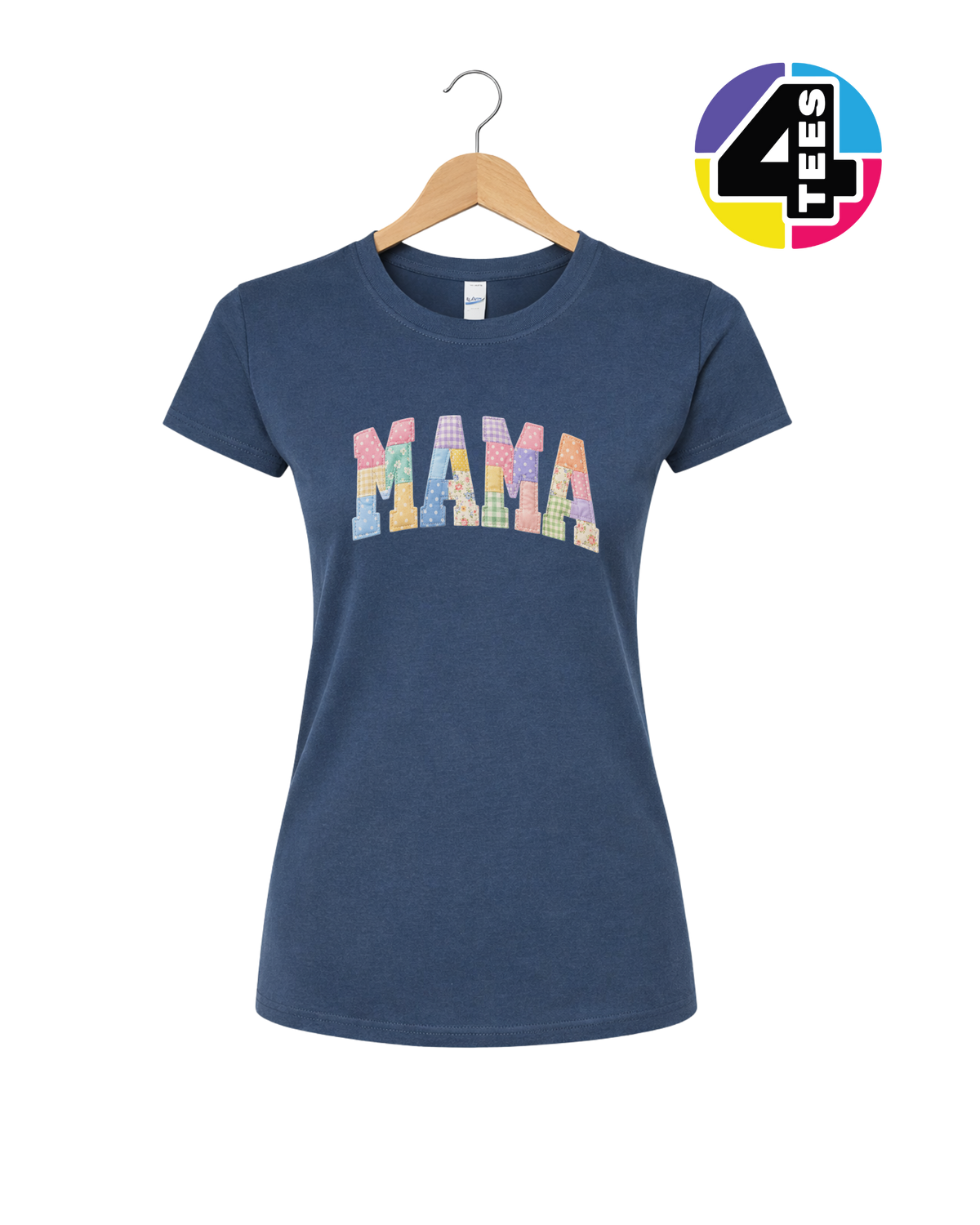 Pastel Patchwork Mama Charm Women's Tee