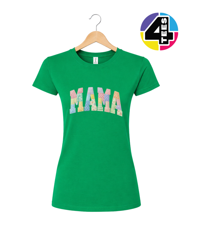 Pastel Patchwork Mama Charm Women's Tee