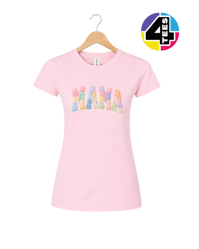 Pastel Patchwork Mama Charm Women's Tee