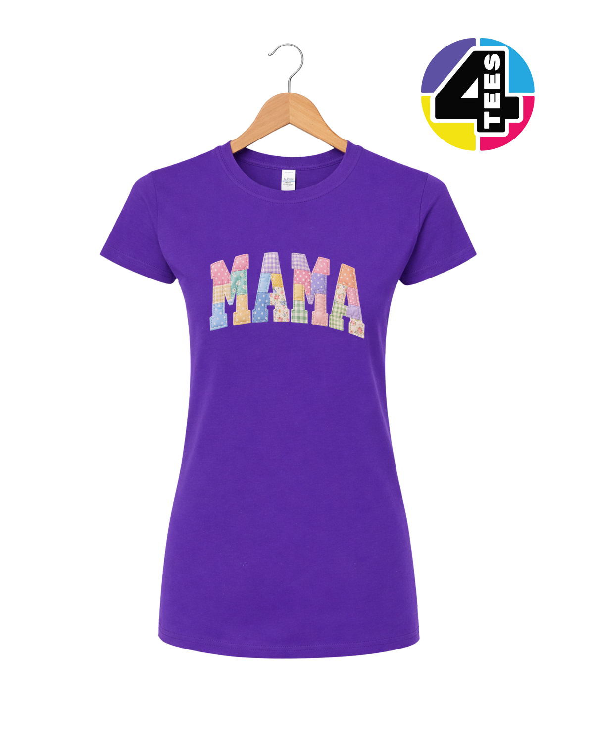 Pastel Patchwork Mama Charm Women's Tee