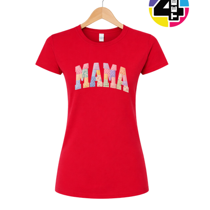 Pastel Patchwork Mama Charm Women's Tee