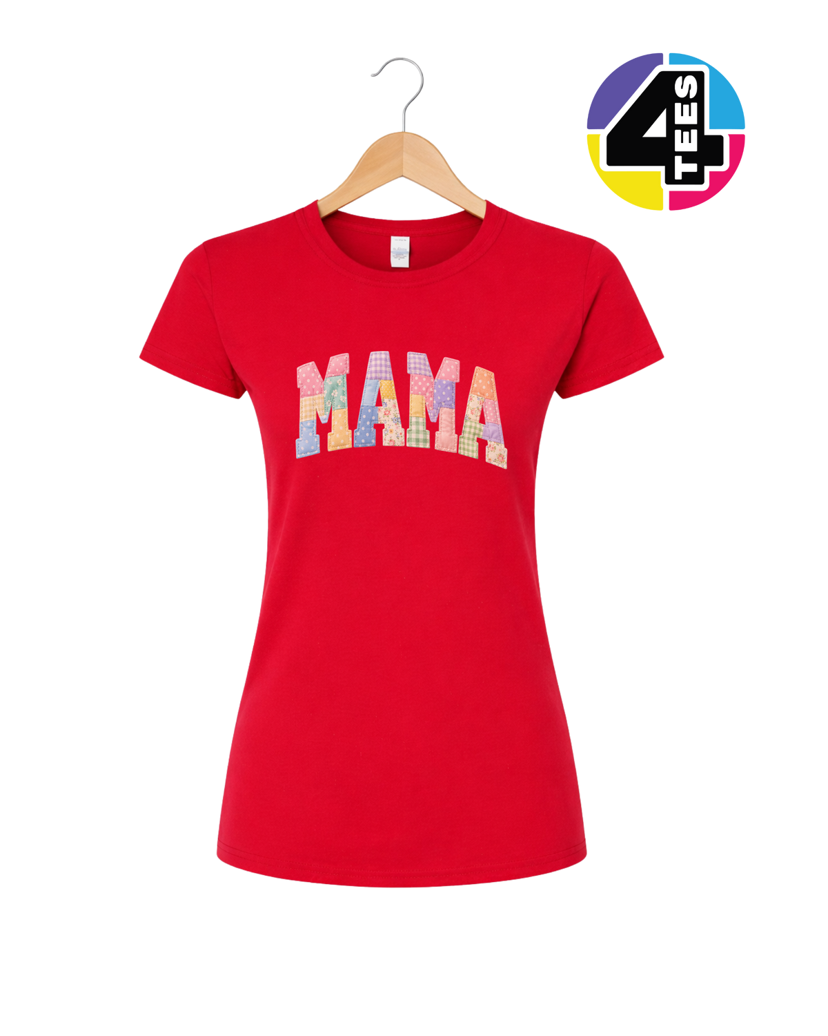 Pastel Patchwork Mama Charm Women's Tee
