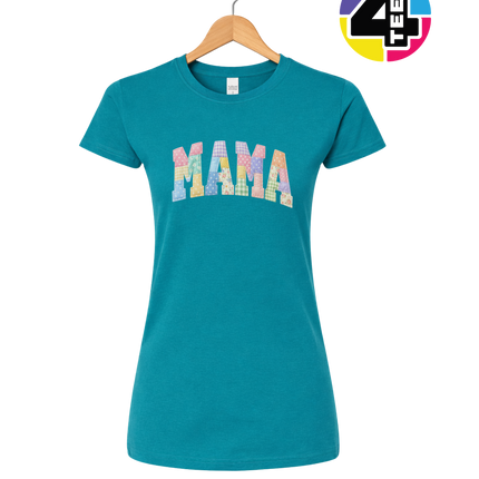 Pastel Patchwork Mama Charm Women's Tee