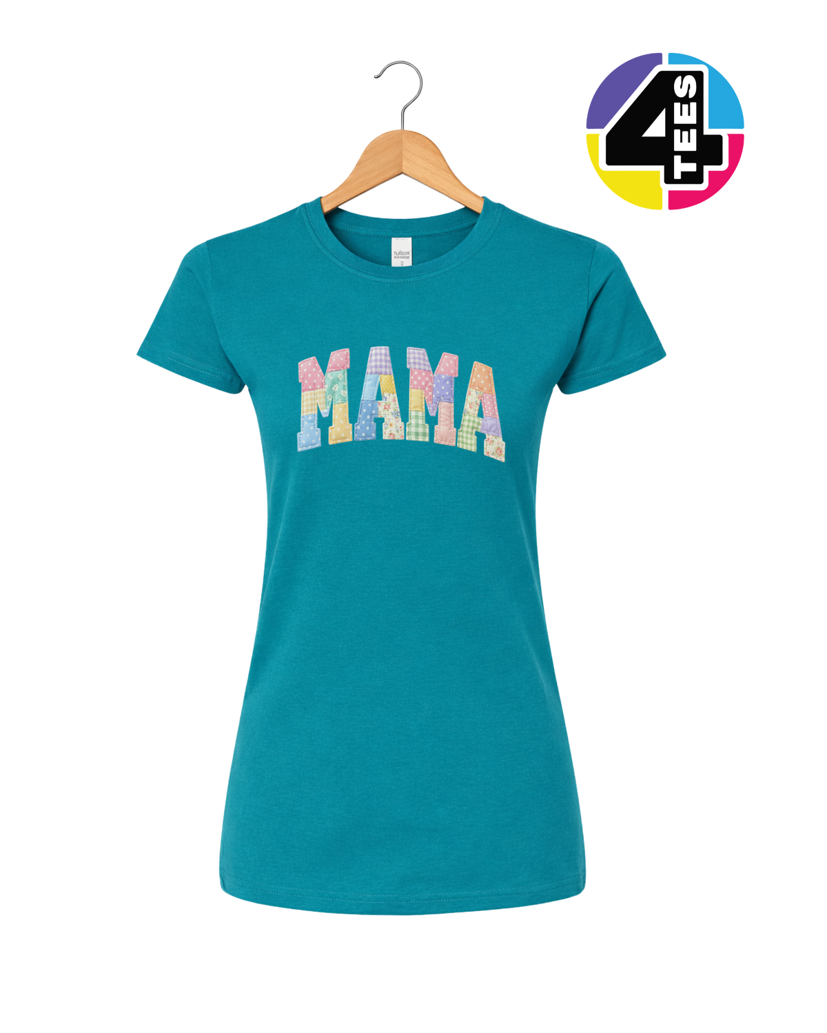 Pastel Patchwork Mama Charm Women's Tee
