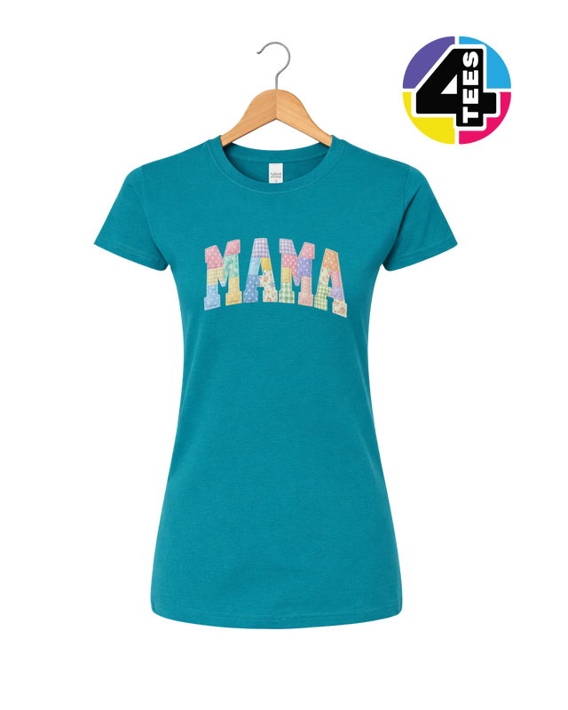 Pastel Patchwork Mama Charm Women's Tee