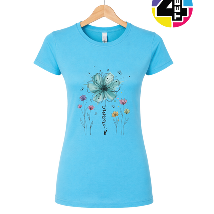 Teal Bloom Mama Splash Women's Tee