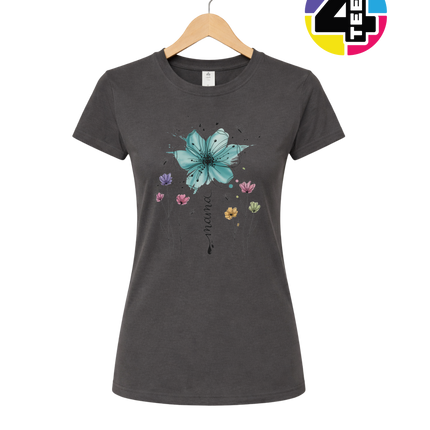Teal Bloom Mama Splash Women's Tee