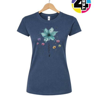Teal Bloom Mama Splash Women's Tee