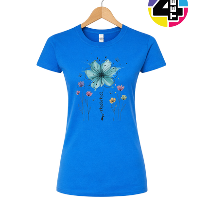 Teal Bloom Mama Splash Women's Tee
