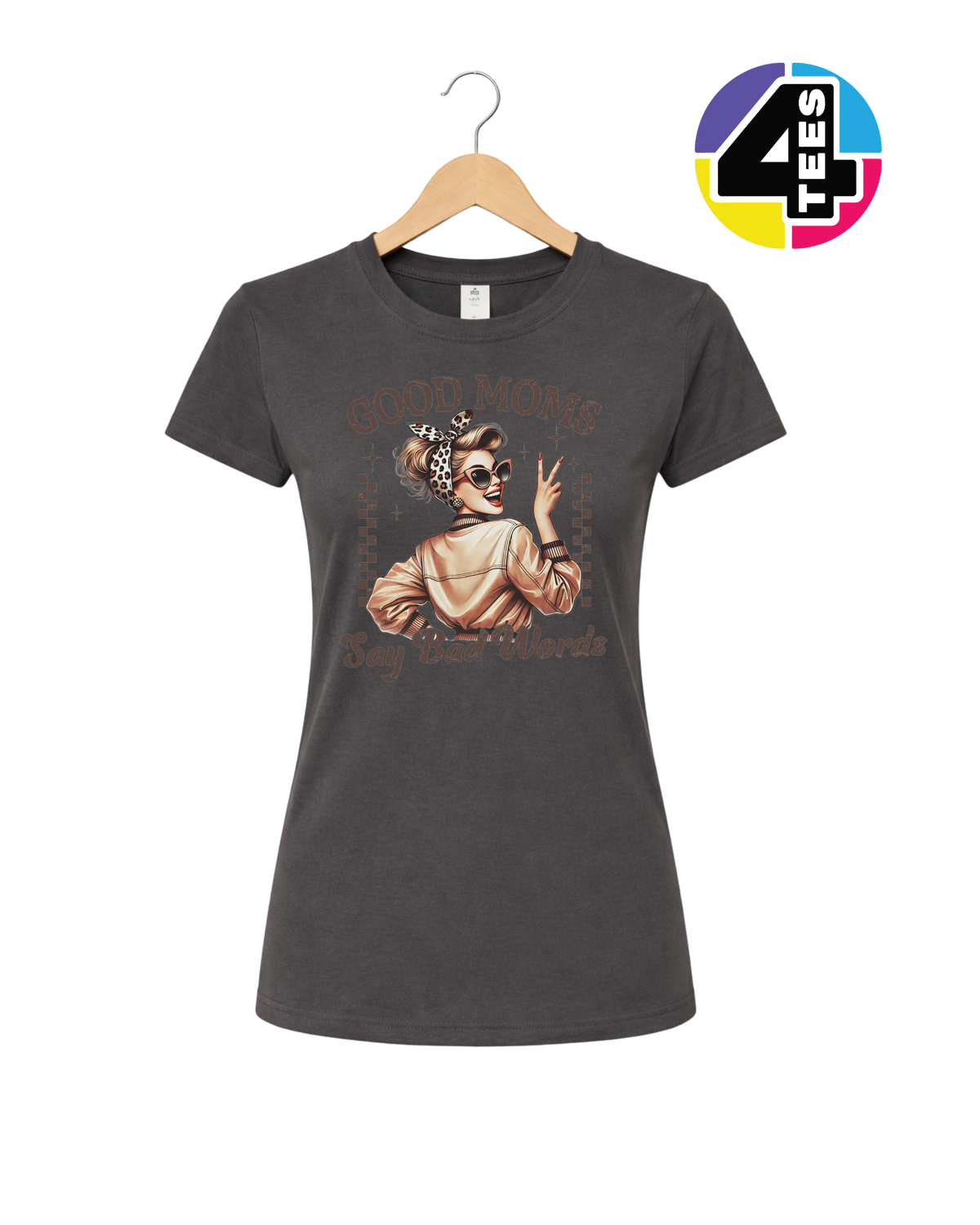 Retro Rebel Mom Vibes Women's Tee